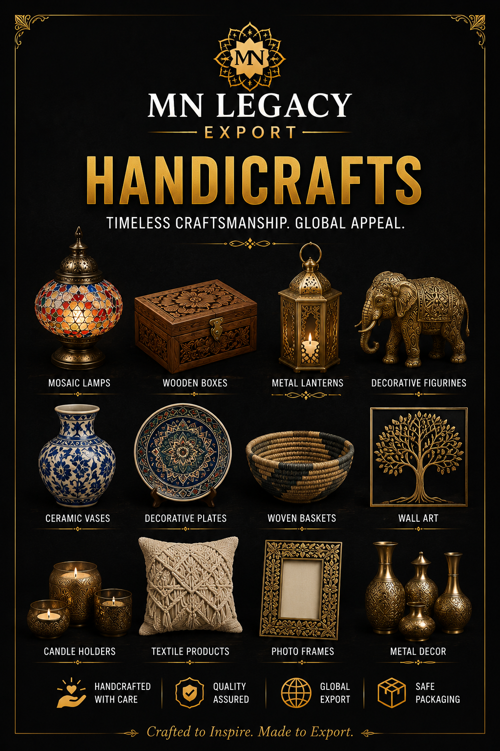 Handcrafted luxury export catalogue